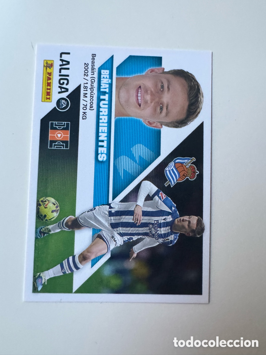 Cromos de f&uacute;tbol: PANINI LIGA ESTE 2026-2027 26 27 &ndash; N&ordm; 12 &ndash; Be&ntilde;at Turrientes Real Sociedad