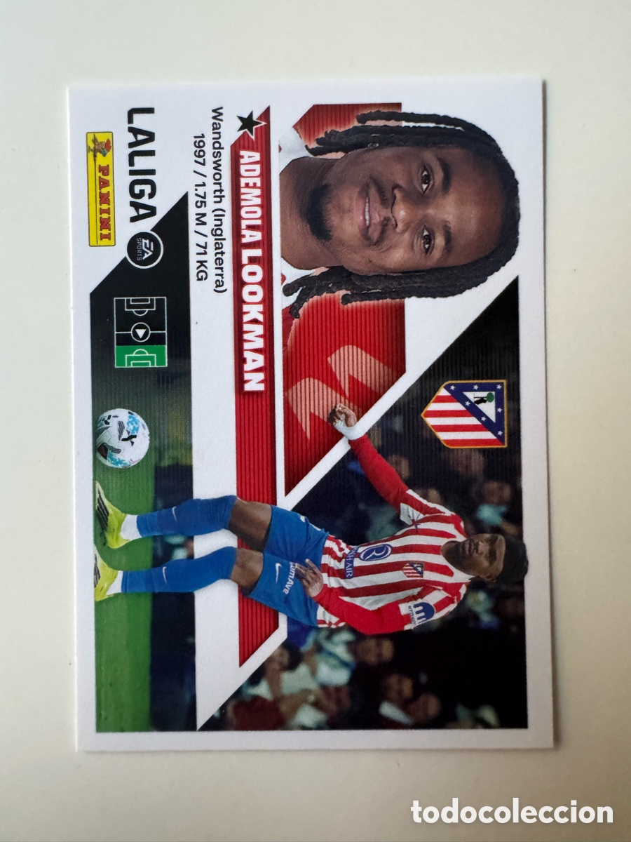Cromos de f&uacute;tbol: PANINI LIGA ESTE 2026-2027 26 27 &ndash; N&ordm; 18 &ndash; Lookman Atl&eacute;tico de Madrid