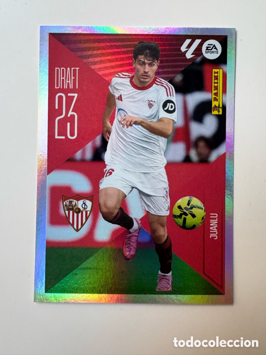 Cromos de f&uacute;tbol: PANINI LIGA ESTE 2026-2027 26 27 &ndash; DRAFT 23 N&ordm; 14 &ndash; Juanlu Sevilla FC
