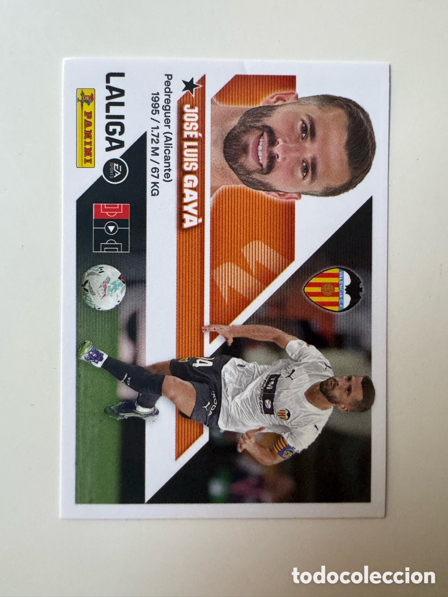 Cromos de f&uacute;tbol: PANINI LIGA ESTE 2026-2027 26 27 &ndash; N&ordm; 9 &ndash; Jose Luis Gaya Valencia CF