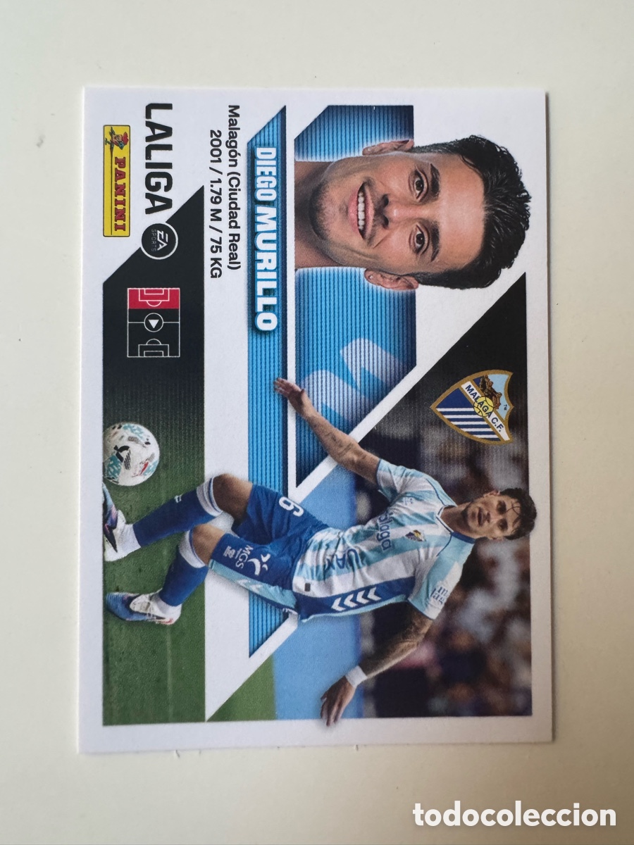 Cromos de f&uacute;tbol: PANINI LIGA ESTE 2026-2027 26 27 &ndash; N&ordm; 6 &ndash; Diego Murillo Malaga CF
