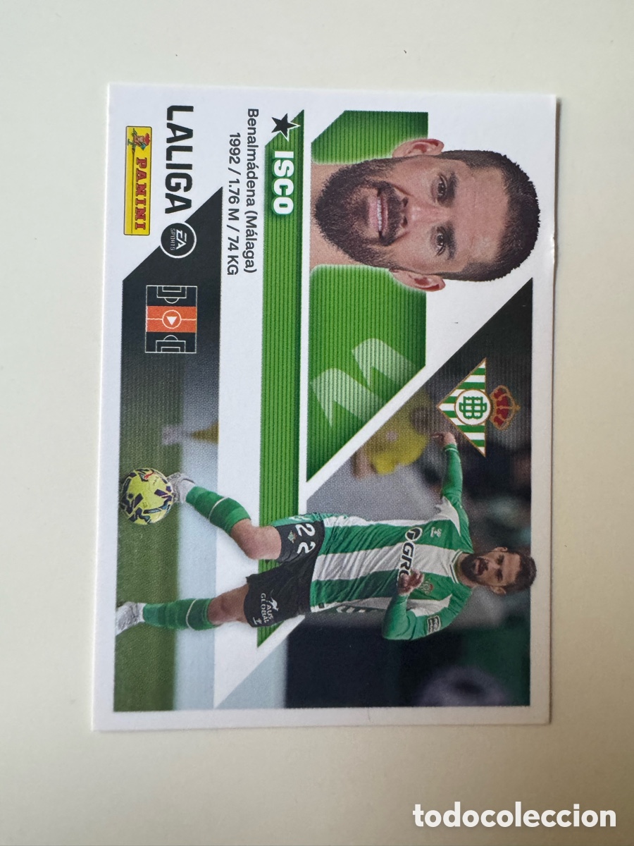 Cromos de f&uacute;tbol: PANINI LIGA ESTE 2026-2027 26 27 &ndash; N&ordm; 16 &ndash; isco Real Betis