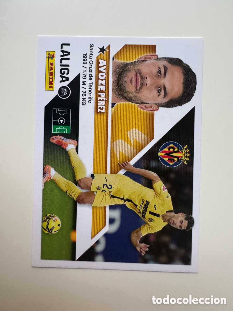 Cromos de f&uacute;tbol: PANINI LIGA ESTE 2026-2027 26 27 &ndash; N&ordm; 17 &ndash; AYOZE PEREZ Villarreal CF