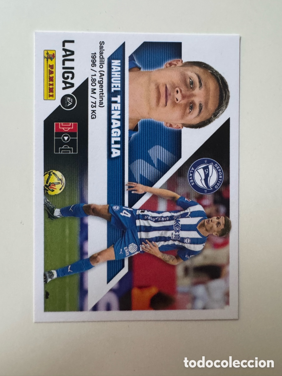 Cromos de f&uacute;tbol: PANINI LIGA ESTE 2026-2027 26 27 &ndash; N&ordm; 7 &ndash; tenaglia Deportivo Alav&eacute;s