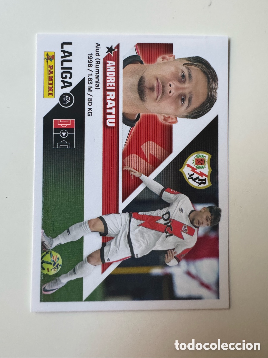 Cromos de f&uacute;tbol: PANINI LIGA ESTE 2026-2027 26 27 &ndash; N&ordm; 5 &ndash; ANDREI RATIU Rayo Vallecano