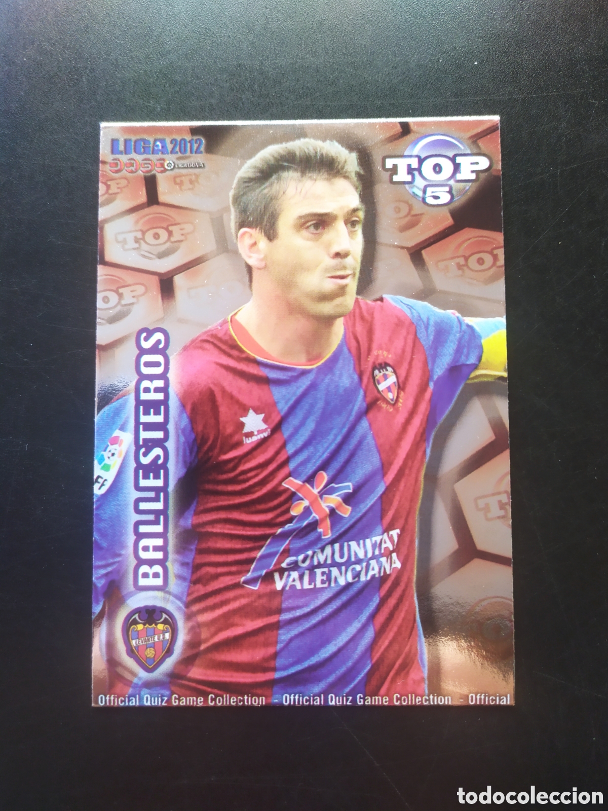 Cromos de f&uacute;tbol: Mundicromo fichas Liga 2011 2012 11 12 Ballesteros top brillo rojo n&deg; 572 Levante