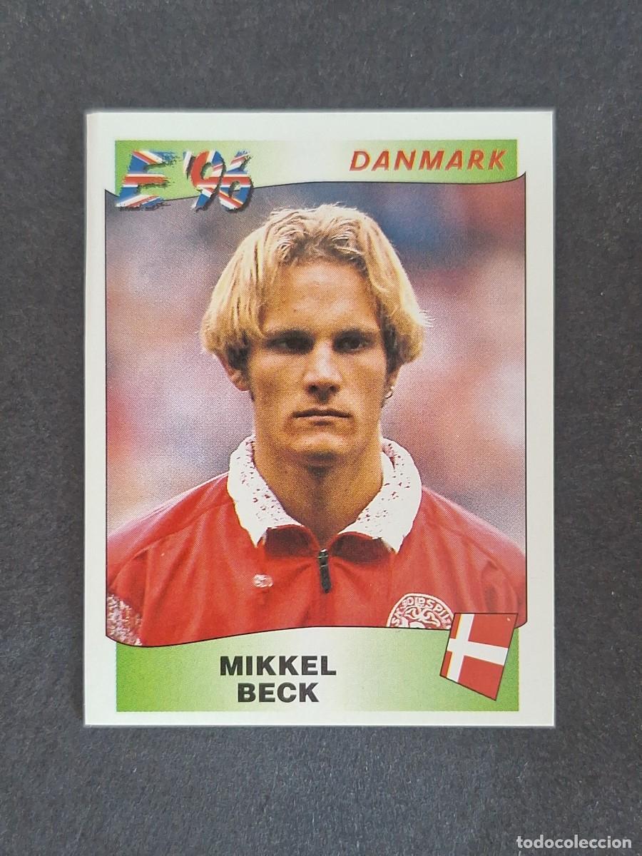 Cromos de f&uacute;tbol: L3 MIKKEL BECK SELECCION DINAMARCA 290 EUROCOPA 1996 EURO 96 PANINI NUNCA PEGADO SIN PEGAR