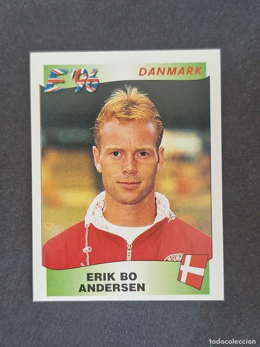 Cromos de f&uacute;tbol: L3 ERIK BO ANDERSEN SELECCION DINAMARCA 293 EUROCOPA 1996 EURO 96 PANINI NUNCA PEGADO SIN PEGAR