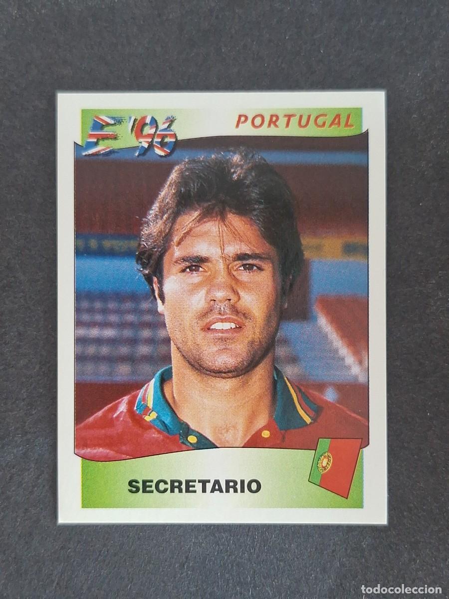 Cromos de f&uacute;tbol: L3 SECRETARIO SELECCION PORTUGAL 298 EUROCOPA 1996 EURO 96 PANINI NUNCA PEGADO SIN PEGAR