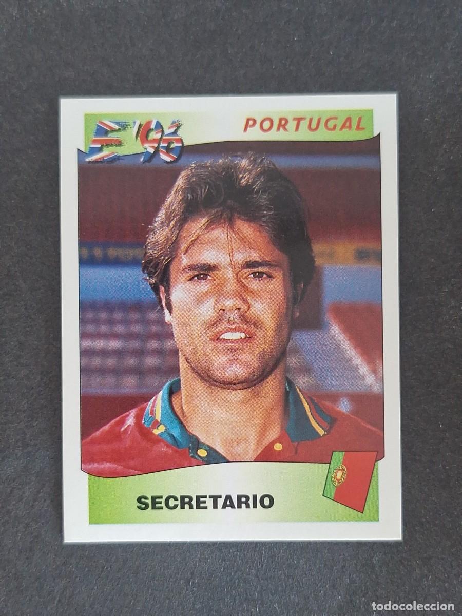 Cromos de f&uacute;tbol: L3 SECRETARIO SELECCION PORTUGAL 298 EUROCOPA 1996 EURO 96 PANINI NUNCA PEGADO SIN PEGAR