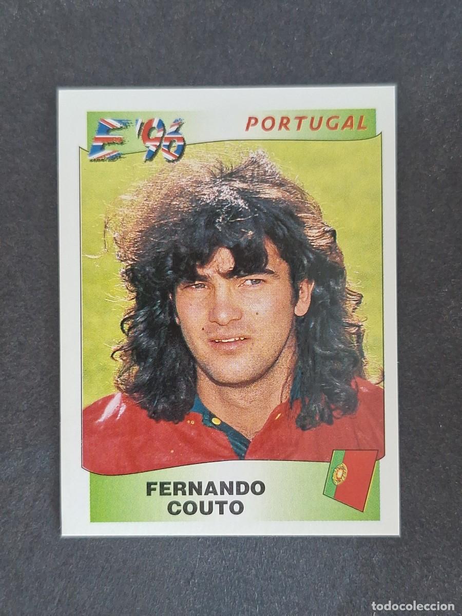 Cromos de f&uacute;tbol: L3 FERNANDO COUTO SELECCION PORTUGAL 299 EUROCOPA 1996 EURO 96 PANINI NUNCA PEGADO SIN PEGAR