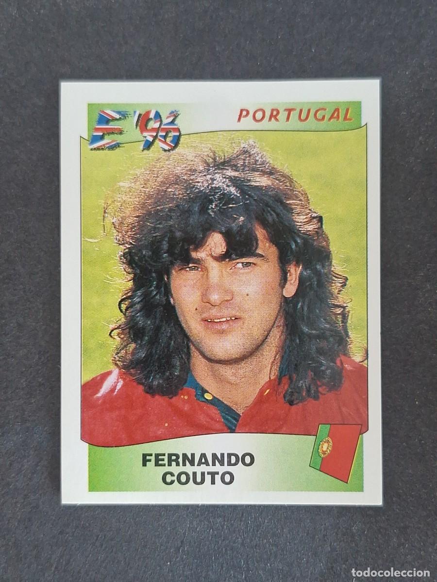 Cromos de f&uacute;tbol: L3 FERNANDO COUTO SELECCION PORTUGAL 299 EUROCOPA 1996 EURO 96 PANINI NUNCA PEGADO SIN PEGAR