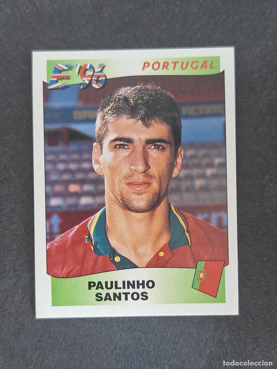 Cromos de f&uacute;tbol: L3 PAULINHO SANTOS SELECCION PORTUGAL 302 EUROCOPA 1996 EURO 96 PANINI NUNCA PEGADO SIN PEGAR