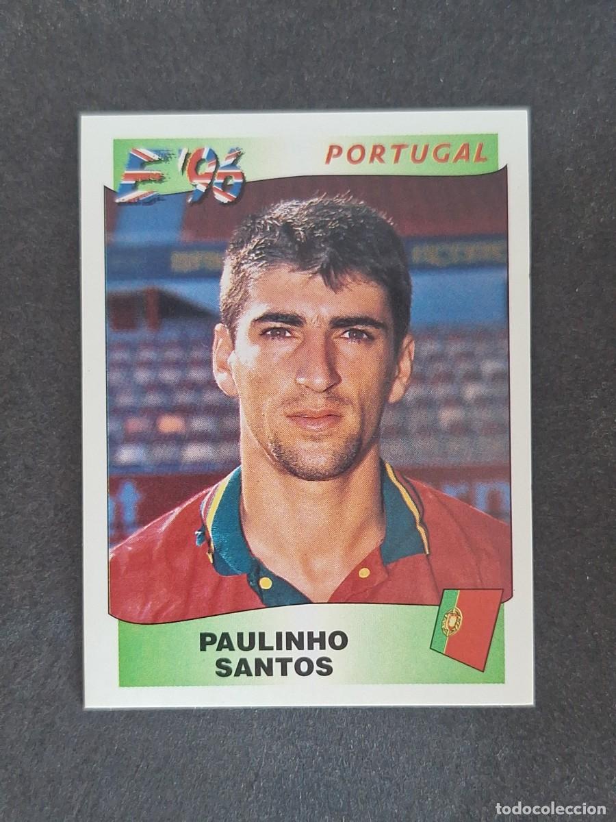Cromos de f&uacute;tbol: L3 PAULINHO SANTOS SELECCION PORTUGAL 302 EUROCOPA 1996 EURO 96 PANINI NUNCA PEGADO SIN PEGAR