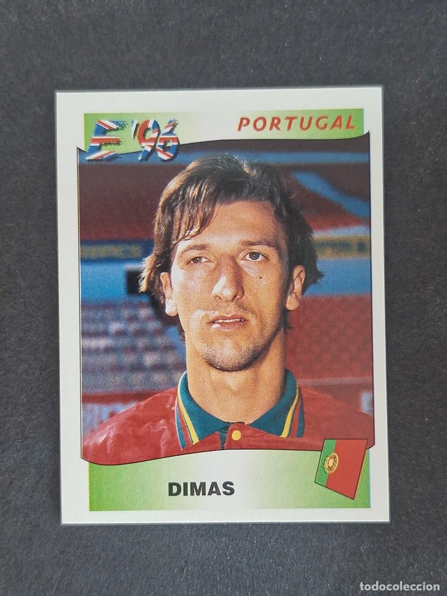 Cromos de f&uacute;tbol: L3 DIMAS SELECCION PORTUGAL 303 EUROCOPA 1996 EURO 96 PANINI NUNCA PEGADO SIN PEGAR