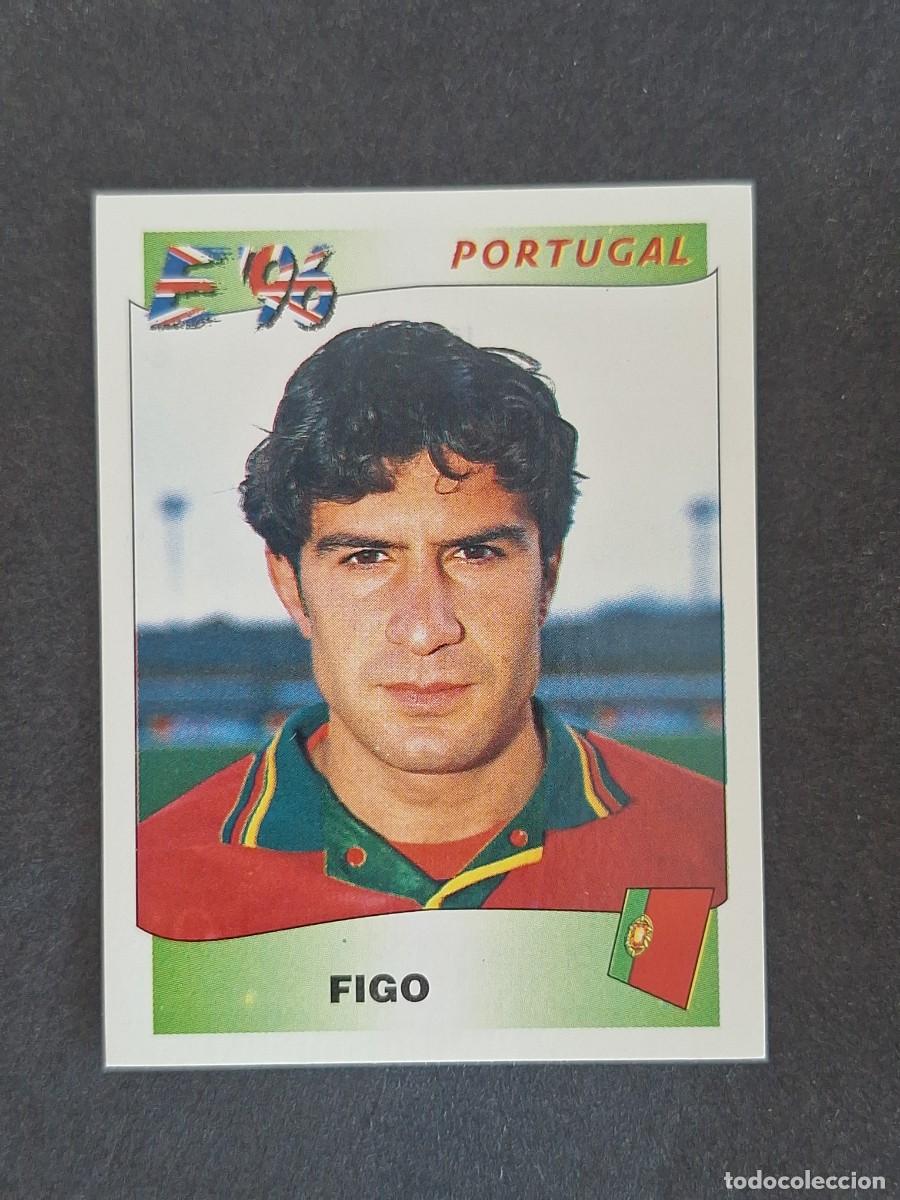 Cromos de f&uacute;tbol: L3 FIGO SELECCION PORTUGAL 307 EUROCOPA 1996 EURO 96 PANINI NUNCA PEGADO SIN PEGAR