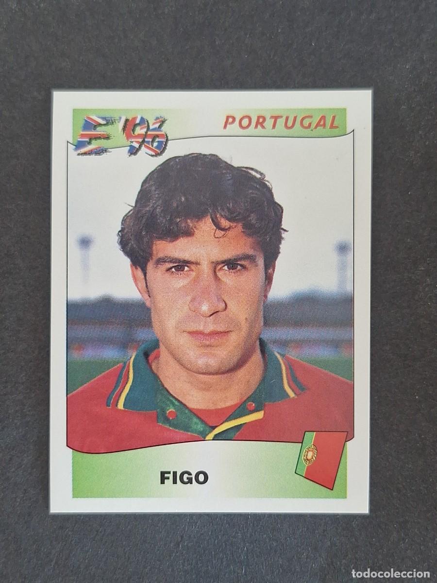 Cromos de f&uacute;tbol: L3 FIGO SELECCION PORTUGAL 307 EUROCOPA 1996 EURO 96 PANINI NUNCA PEGADO SIN PEGAR