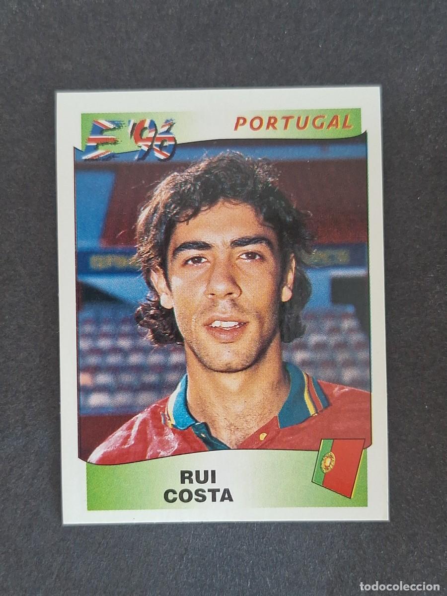 Cartes &agrave; collectionner de Football: L3 RUI COSTA SELECCION PORTUGAL 308 EUROCOPA 1996 EURO 96 PANINI NUNCA PEGADO SIN PEGAR