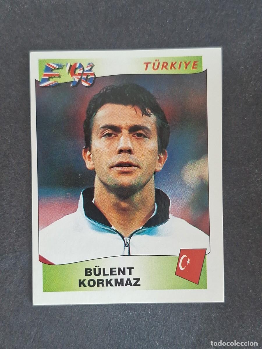 Cromos de f&uacute;tbol: L3 B&Uuml;LENT KORKMAZ SELECCION TURQUIA 319 EUROCOPA 1996 EURO 96 PANINI NUNCA PEGADO SIN PEGAR