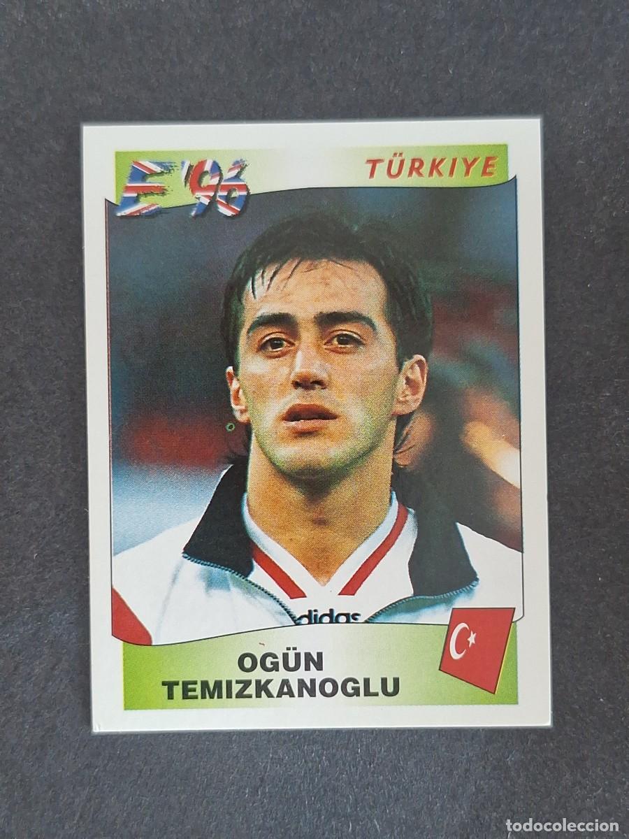 Cromos de f&uacute;tbol: L3 OG&Uuml;N TEMIZKANOGLU SELECCION TURQUIA 321 EUROCOPA 1996 EURO 96 PANINI NUNCA PEGADO SIN PEGAR