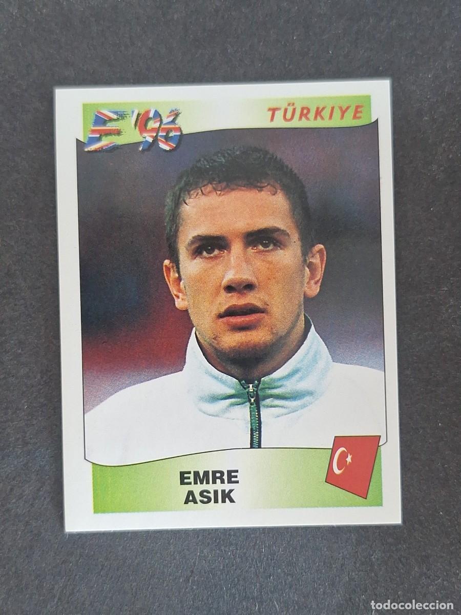 Cromos de f&uacute;tbol: L3 EMRE ASIK SELECCION TURQUIA 323 EUROCOPA 1996 EURO 96 PANINI NUNCA PEGADO SIN PEGAR