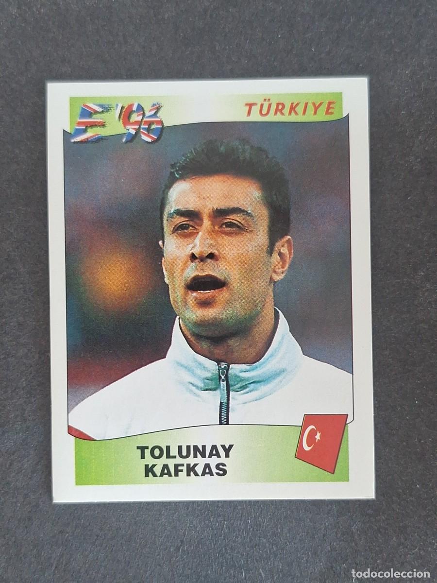 Cromos de f&uacute;tbol: L3 TOLUNAY KAFKAS SELECCION TURQUIA 328 EUROCOPA 1996 EURO 96 PANINI NUNCA PEGADO SIN PEGAR