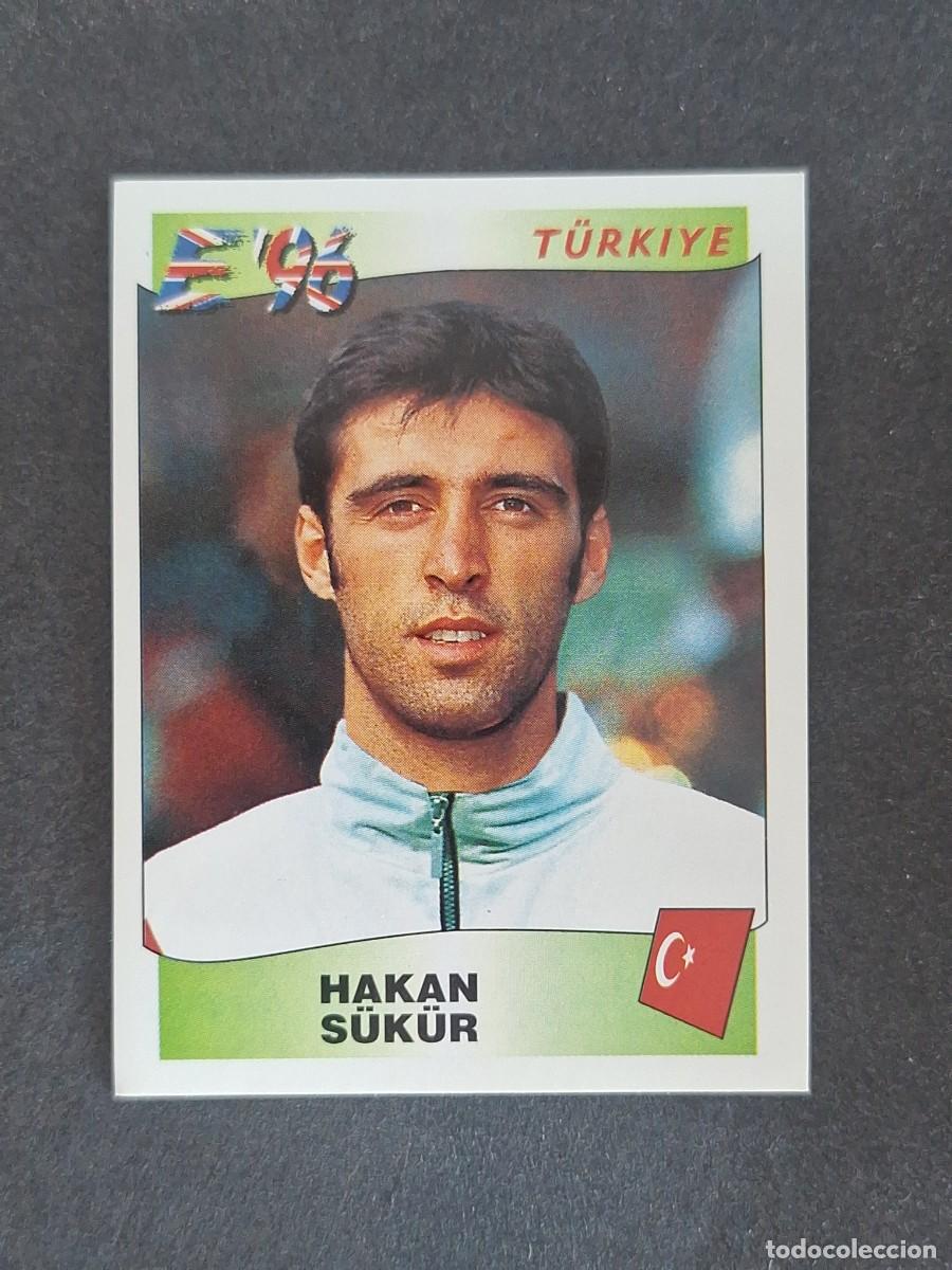 Cromos de f&uacute;tbol: L3 HAKAN S&Uuml;K&Uuml;R SELECCION TURQUIA 331 EUROCOPA 1996 EURO 96 PANINI NUNCA PEGADO SIN PEGAR