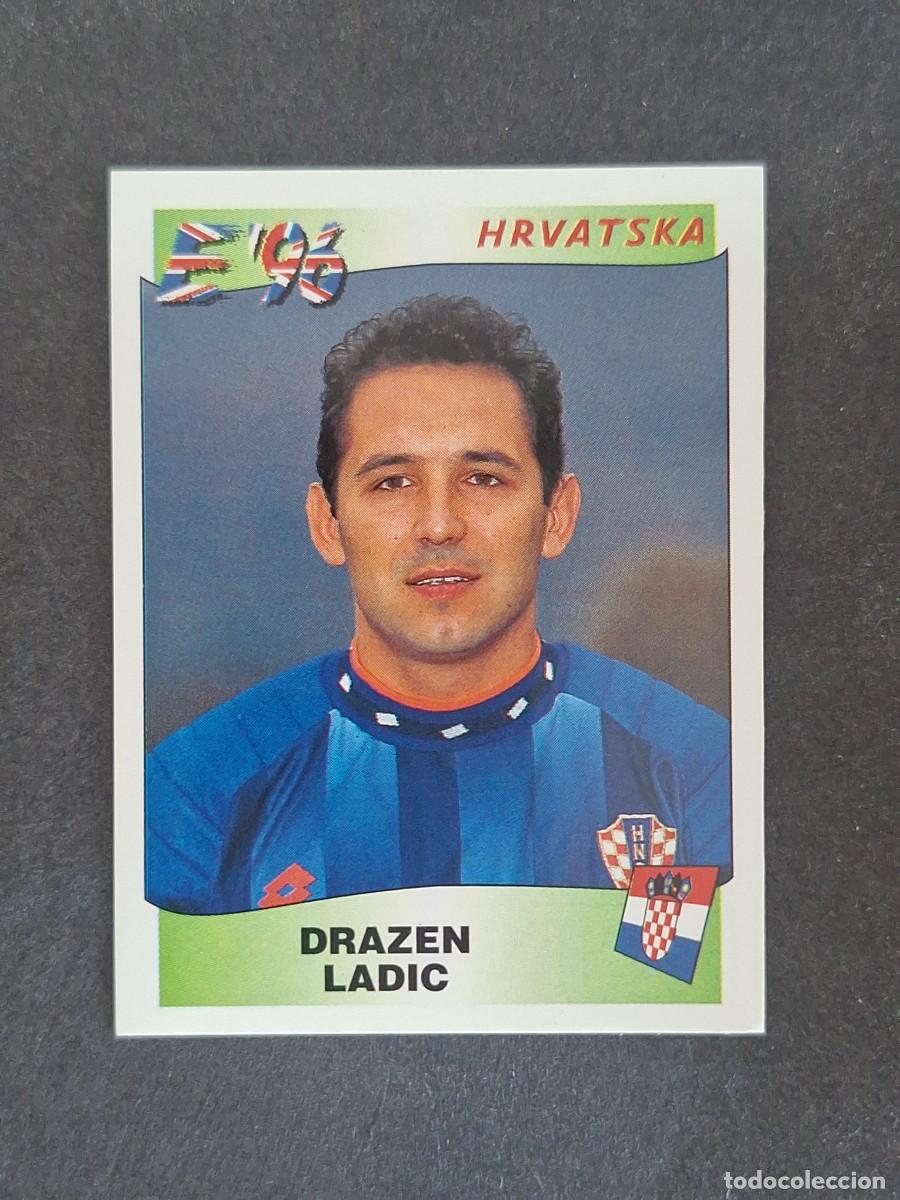 Cromos de f&uacute;tbol: L3 DRAZEN LADIC SELECCION CROACIA 337 EUROCOPA 1996 EURO 96 PANINI NUNCA PEGADO SIN PEGAR