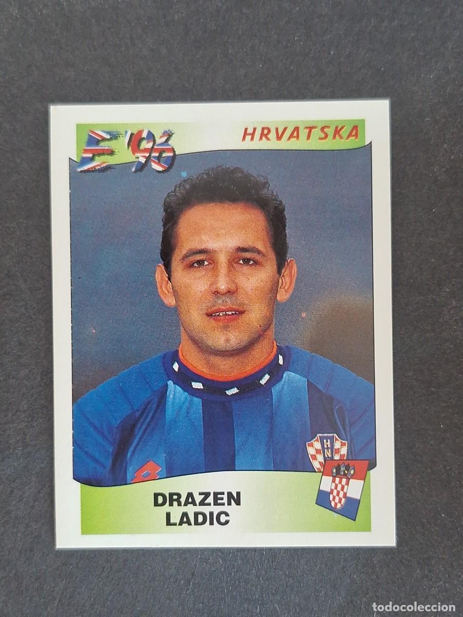 Cromos de f&uacute;tbol: L3 DRAZEN LADIC SELECCION CROACIA 337 EUROCOPA 1996 EURO 96 PANINI NUNCA PEGADO SIN PEGAR
