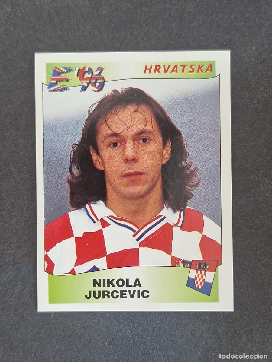 Cromos de f&uacute;tbol: L3 NIKOLA JURCEVIC SELECCION CROACIA 344 EUROCOPA 1996 EURO 96 PANINI NUNCA PEGADO SIN PEGAR