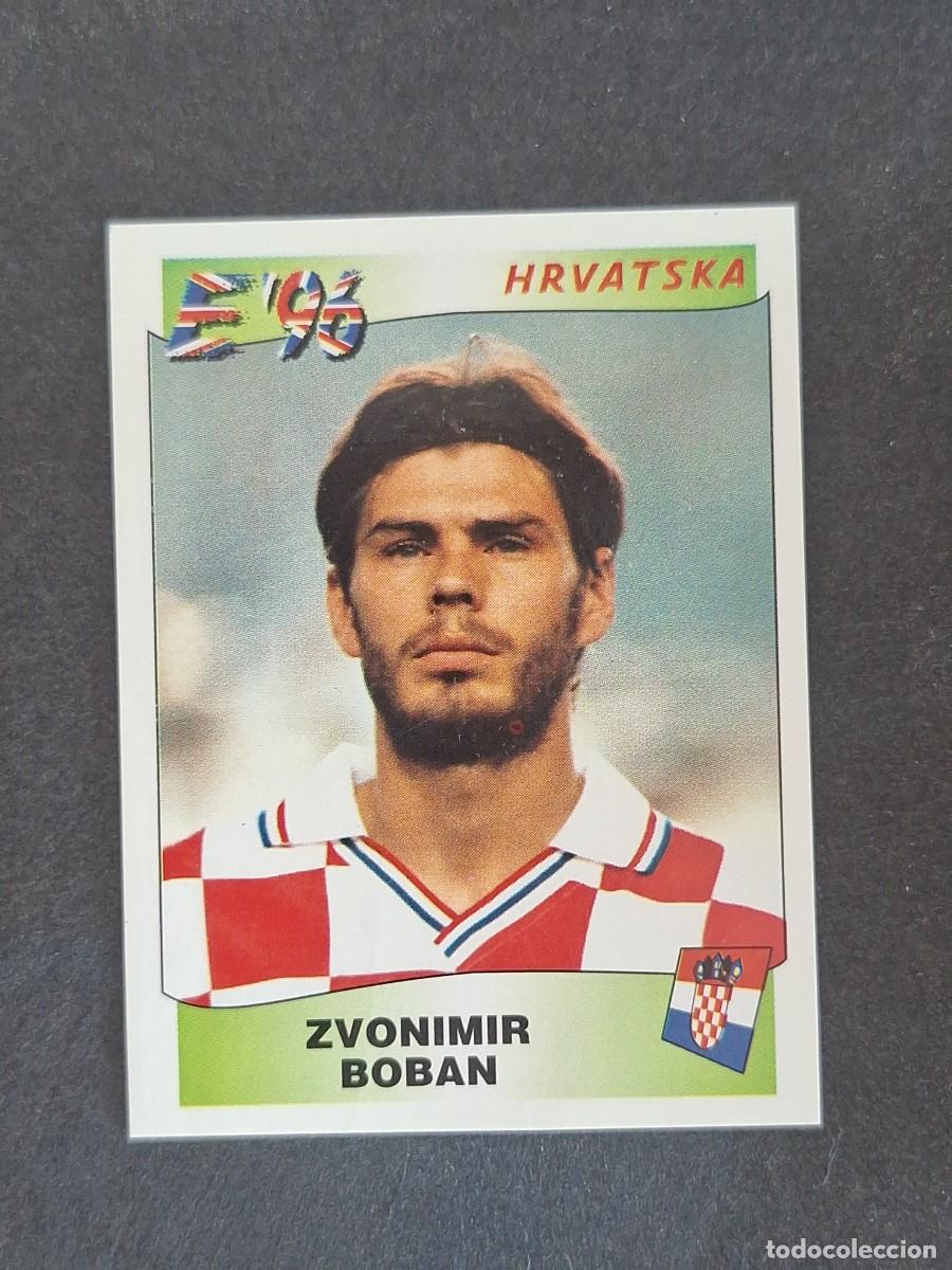 Cromos de f&uacute;tbol: L3 ZVONIMIR BOBAN SELECCION CROACIA 345 EUROCOPA 1996 EURO 96 PANINI NUNCA PEGADO SIN PEGAR