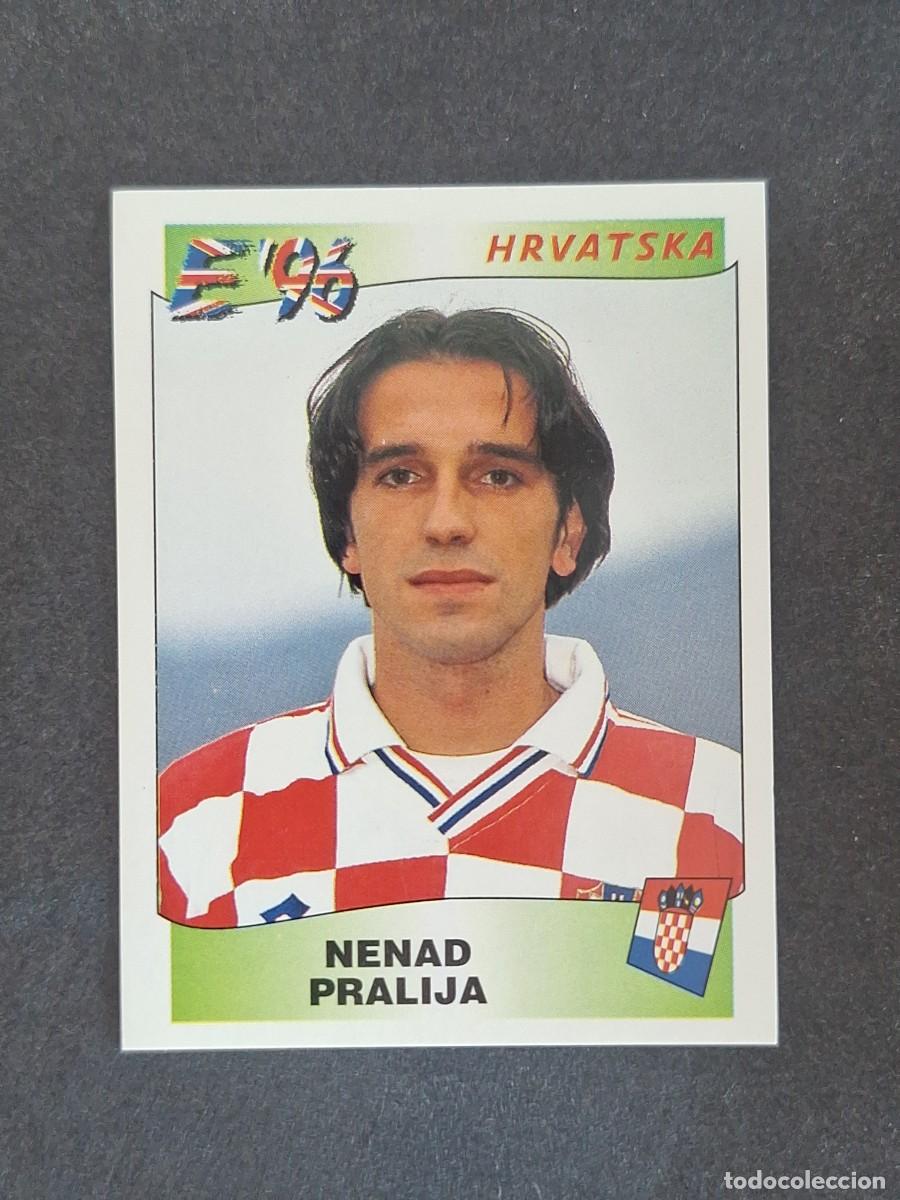 Cromos de f&uacute;tbol: L3 NENAD PRALIJA SELECCION CROACIA 346 EUROCOPA 1996 EURO 96 PANINI NUNCA PEGADO SIN PEGAR