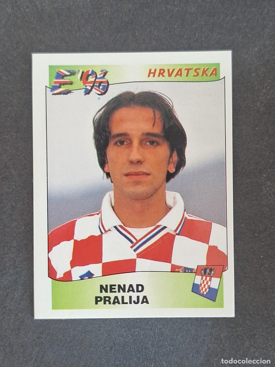 Cromos de f&uacute;tbol: L3 NENAD PRALIJA SELECCION CROACIA 346 EUROCOPA 1996 EURO 96 PANINI NUNCA PEGADO SIN PEGAR