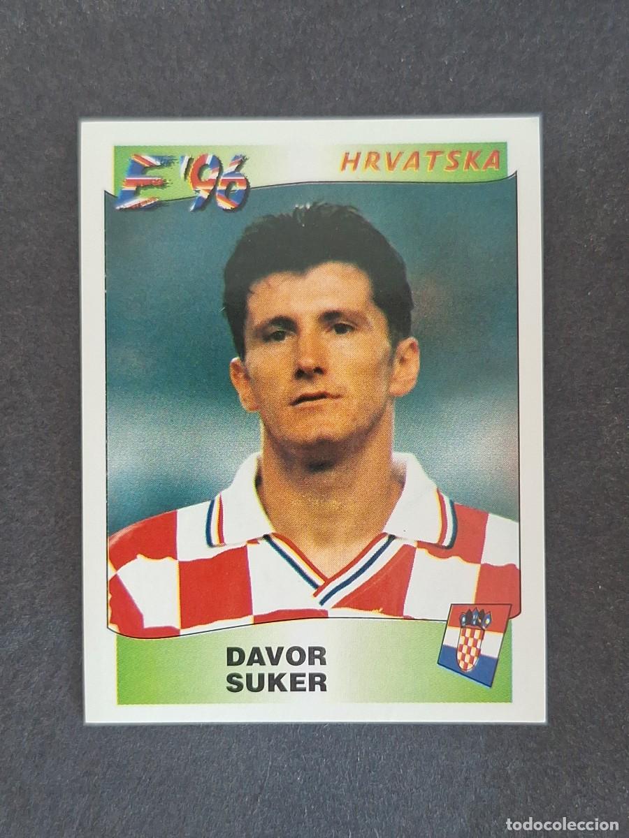 Cromos de f&uacute;tbol: L3 DAVOR SUKER SELECCION CROACIA 350 EUROCOPA 1996 EURO 96 PANINI NUNCA PEGADO SIN PEGAR