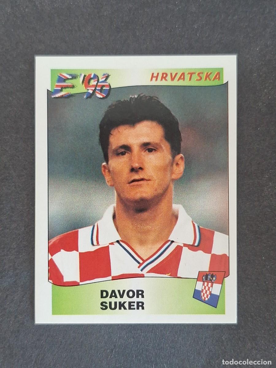 Cromos de f&uacute;tbol: L3 DAVOR SUKER SELECCION CROACIA 350 EUROCOPA 1996 EURO 96 PANINI NUNCA PEGADO SIN PEGAR