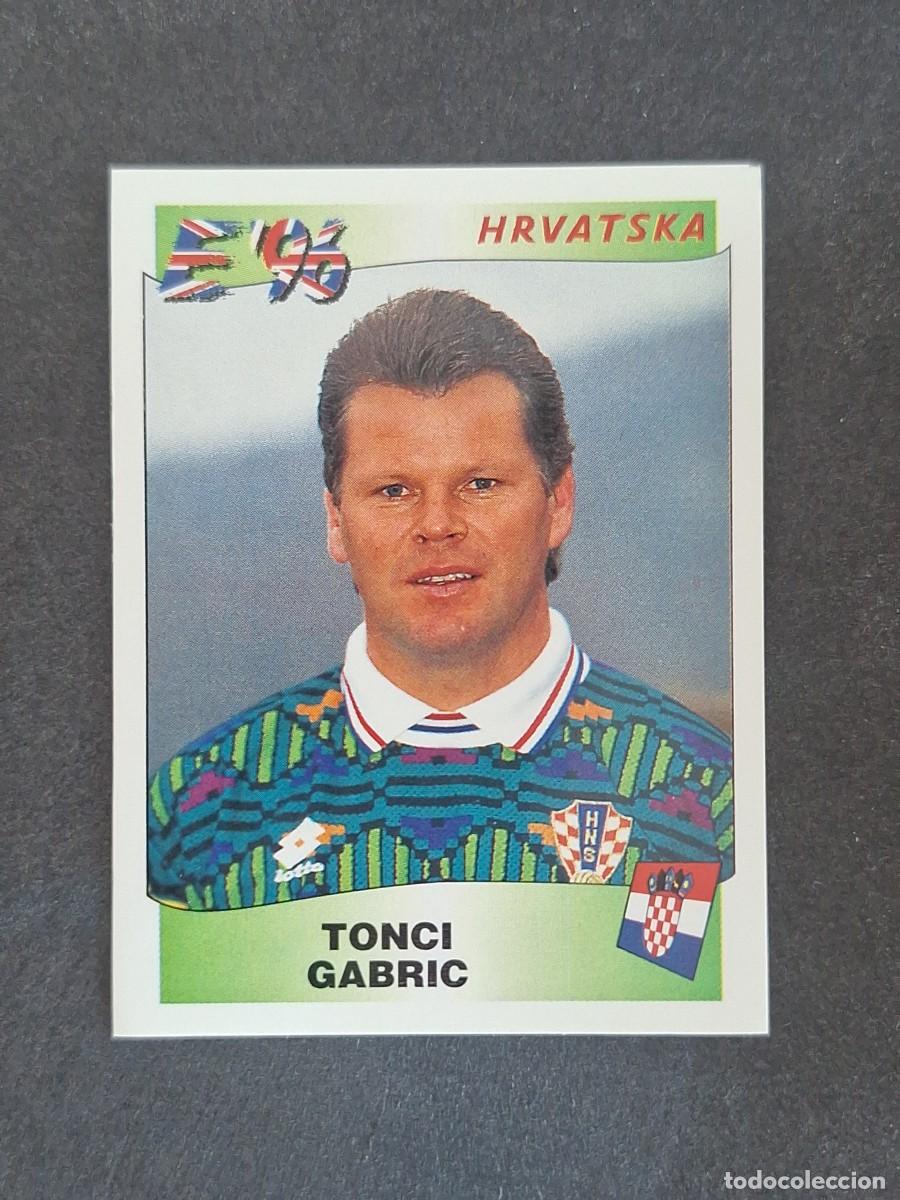 Cromos de f&uacute;tbol: L3 TONCI GABRIC SELECCION CROACIA 354 EUROCOPA 1996 EURO 96 PANINI NUNCA PEGADO SIN PEGAR