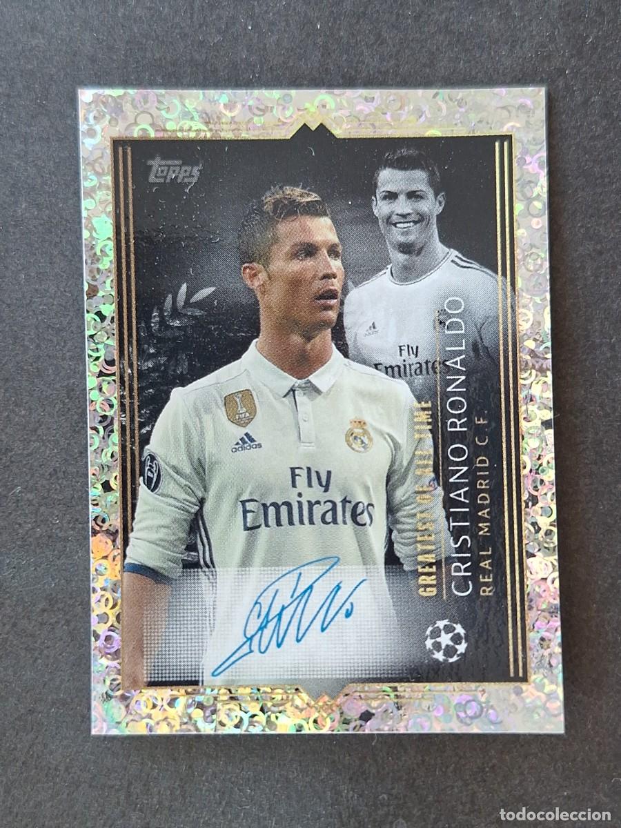 Cromos de f&uacute;tbol: L1 CRISTIANO RONALDO REAL MADRID FIRMA TOPPS CHAMPIONS LIGA CAMPEONES 2023 2024 23 24 NUNCA PEGADO
