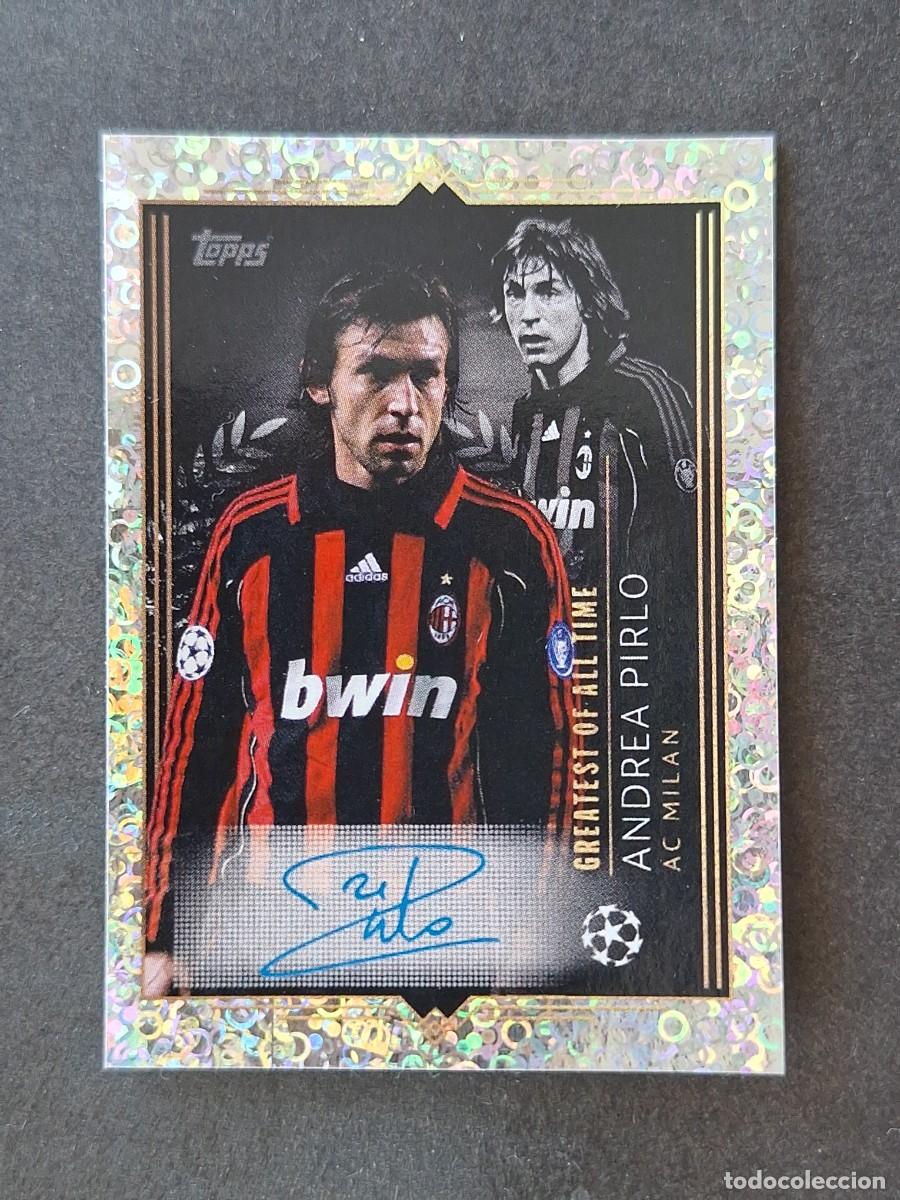 Cromos de f&uacute;tbol: L1 PIRLO AC MILAN FIRMA TOPPS CHAMPIONS LIGA DE CAMPEONES 2023 2024 23 24 NUNCA PEGADO SIN PEGAR