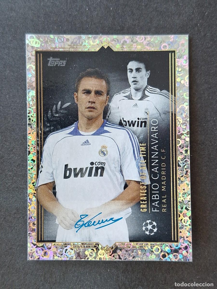 Cromos de f&uacute;tbol: L1 CANNAVARO REAL MADRID FIRMA TOPPS CHAMPIONS LIGA DE CAMPEONES 2023 2024 23 24 NUNCA PEGADO