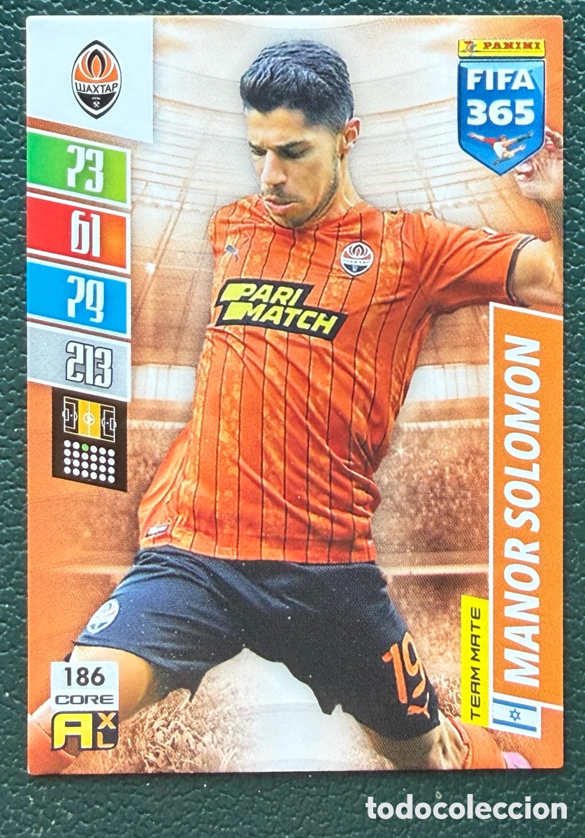 Cartes &agrave; collectionner de Football: 186 MANOR SOLOMON SHAKHTAR DONETSK FICHAS ALBUM ADRENALYN XL FIFA 365 2021 2022 21 22