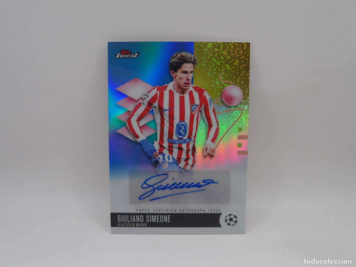 Cromos de f&uacute;tbol: AUTO GIULIANO SIMEONE NUMERADA /150 TOPPS FINEST ATLETICO DE MADRID 2025 2026 25 26 AUTOGRAFO
