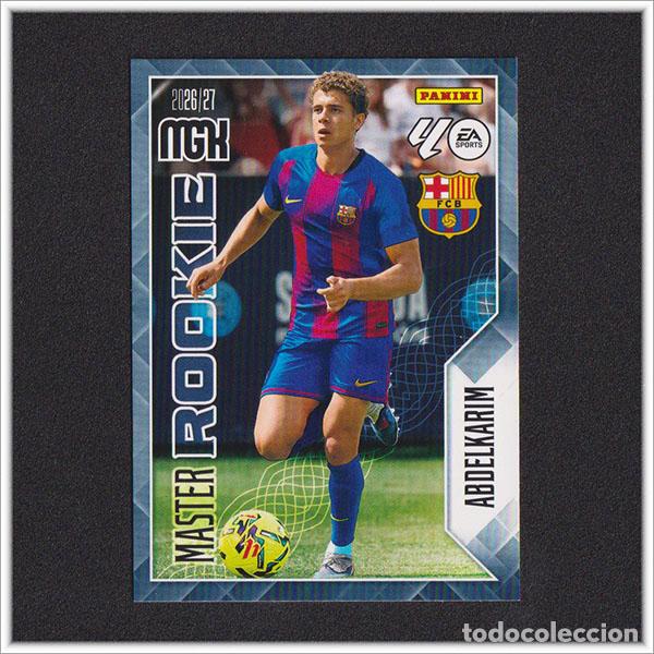 Cromos de f&uacute;tbol: MEGACRACKS 2026 2027 26 27 PANINI ABDELKARIM 406 MASTER ROOKIE BARCELONA BAR&Ccedil;A COLECCI&Oacute;N LIGA MGK