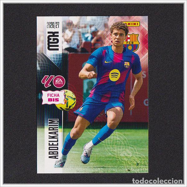 Cromos de f&uacute;tbol: MEGACRACKS 2026 2027 26 27 PANINI ABDELKARIM 90 BIS ROOKIE BARCELONA BAR&Ccedil;A COLECCI&Oacute;N LIGA MGK 2&ordf; ED