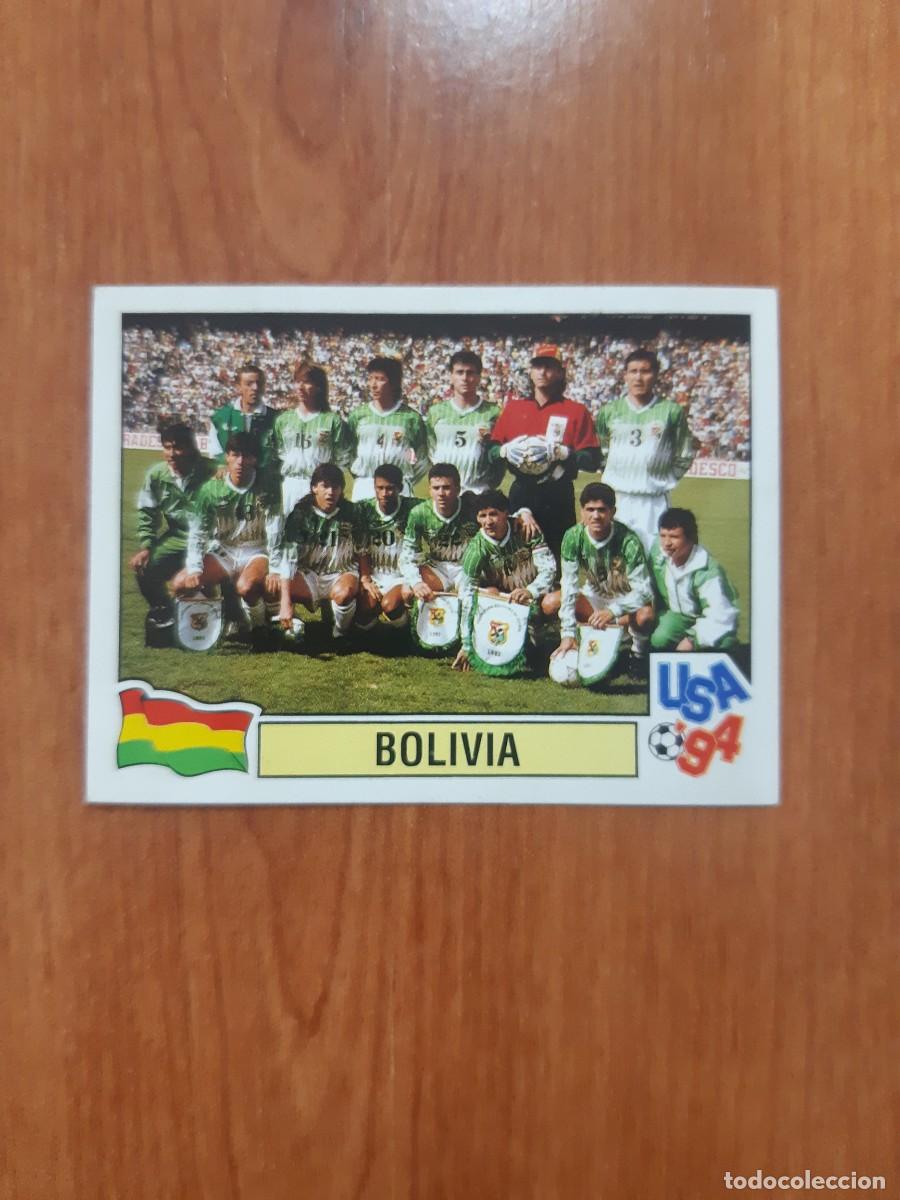 Cromos de f&uacute;tbol: N&deg;234 Alineaci&oacute;n Bolivia Mundial USA 94 PANINI. Nunca pegado, sin pegar
