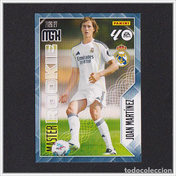 Cromos de f&uacute;tbol: MEGACRACKS 2026 2027 26 27 PANINI JOAN MARTINEZ 413 MASTER ROOKIE REAL MADRID COLECCI&Oacute;N LIGA MGK