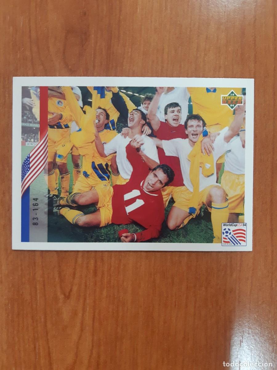 Fu&szlig;ball-Sticker: N&deg;278 CHECKLIST CARTA INDICE 83-164 HAGI RUMAN&Iacute;A WORLD CUP USA 94 UPPER DECK 1994
