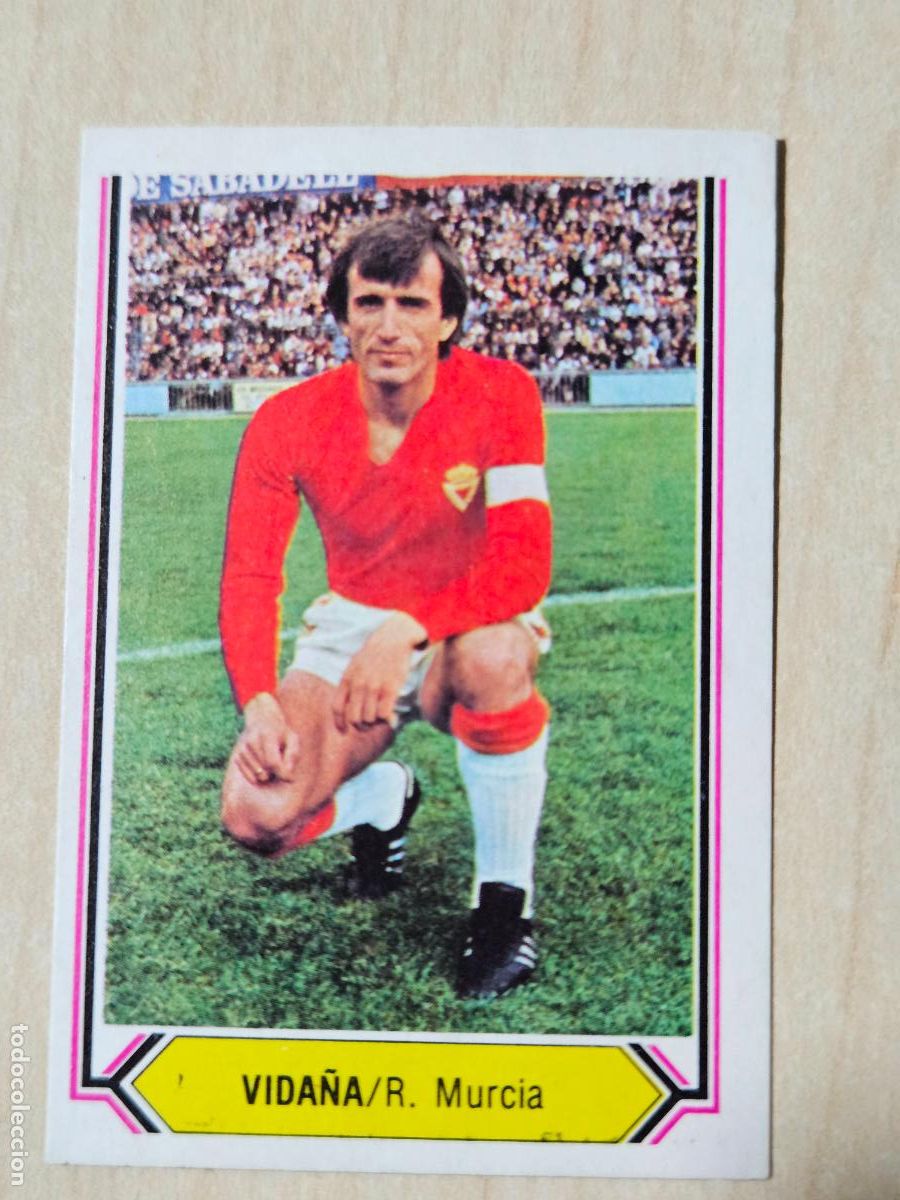 Figurine di Calcio: CROMO FUTBOL - VIDA&Ntilde;A - LIGA ESTE 80- 81 - NUEVO SIN PEGAR - REAL MURCIA