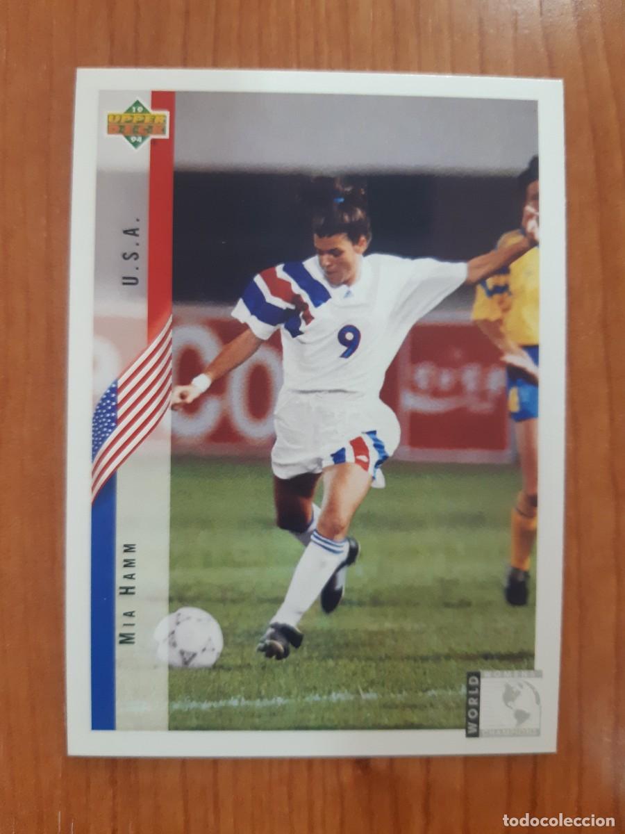 Cromos de f&uacute;tbol: N&deg;268 MIA HAMM ROOKIE CARD ESTADOS UNIDOS WORLD CUP USA 94 UPPER DECK 1994
