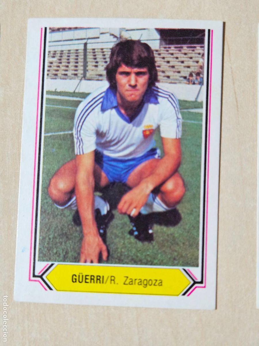 Cromos de f&uacute;tbol: CROMO FUTBOL - GUERRI - LIGA ESTE 80- 81 - NUEVO SIN PEGAR - REAL ZARAGOZA