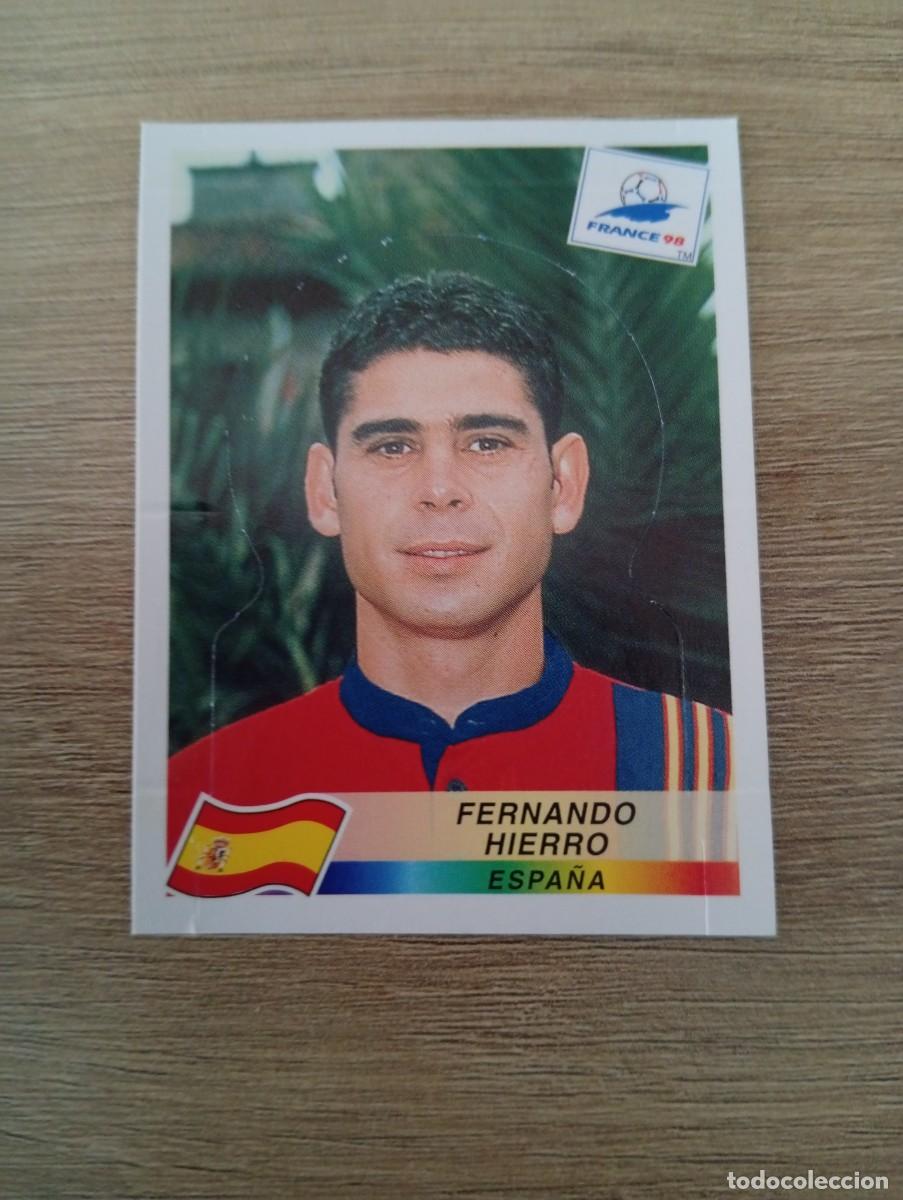 Cromos de f&uacute;tbol: FERNANDO HIERRO 237 POP UP ESPA&Ntilde;A PANINI FRANCIA 1998 98 SIN PEGAR NUNCA PEGADO